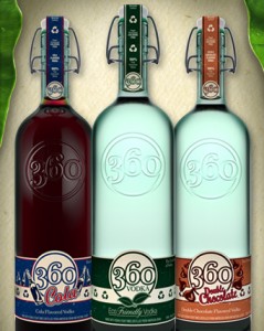 360 Vodka now comes in three flavors.