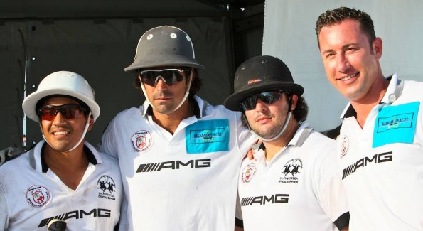 Team AMG. Pelon Escapite, Nacho, Figueras, Michael Smith Liss, and an unidentified player. Photo by Tony Powell