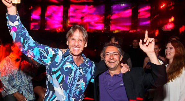 Mark Goode, Christophe Bejach at MINT Nightclub. Photo by Tony Powell