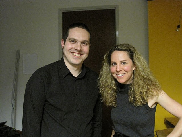 Nart Villenueve with Amy Senger at Palantir Night Live