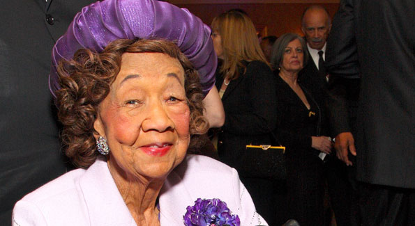 Dorothy Height at the Joint Center for Political and Economic Studies Annual Dinner in 2008. (photo by Tony Powell)
