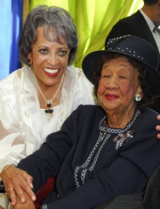 Dorothy Height with Dr. Johnnetta B. Cole (Photo By Kyle Samperton)