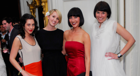 YGL Rachel Cothran, Holly Hunter, Kristin Guiter, and Betsy Lowther. Photo by Kyle Samperton.