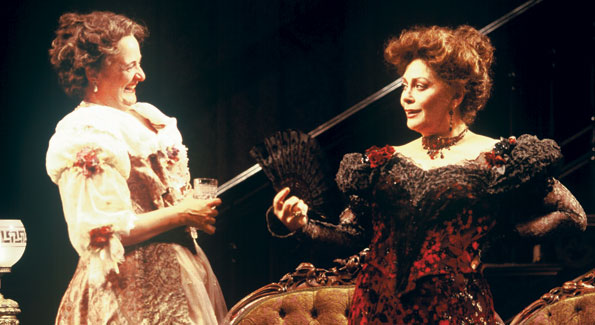 Nancy Robinette as Birdie Hubbard and Elizabeth Ashley as Regina Giddens in the Shakespeare Theatre Company’s 2002 production of Lillian Hellman’s The Little Foxes, directed by Doug Hughes. Photo by Richard Termine.