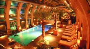 The penthouse pool at the Santiago Ritz-Carlton.