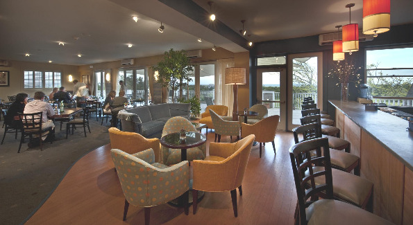 Inside Lure Grille's Lively Dining Room at the Winnetu Ocean Side Resort