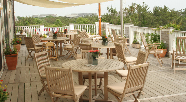 Outdoor Seating at Lure Grill at the Winnetu Oceanside Resort