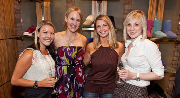 Guests Nikki Grant, Susanne Hyer, Lynsey Valencia, and Sarah Gallo pose with their favorite styles. Photo courtesy of Fingerprint DC.