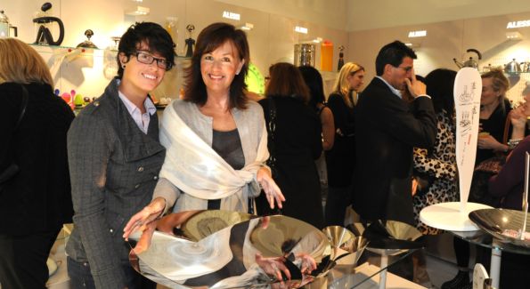 Katie and Diane Peacor browse at the Alessi store. Photo by Neshan Naltchayan.