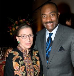 Reginald Van Lee and Justice Ruth Bader Ginsburg. Courtesy of Jeremy Norwood Photography.