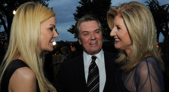 Jack and Susanna Quinn chat with the guest of honor, Arianna Huffington 