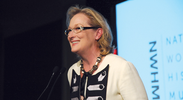 Meryl Streep delivered an address for the "Our Nation's Daughters" Gala.