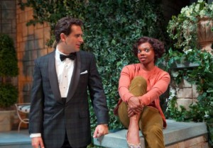 Todd Gearhart as Linus and Susan Heyward as Sabrina in the Ford’s Theatre production of Samuel A. Taylor’s Sabrina Fair, directed by Stephen Rayne. Photo by T. Charles Erickson.