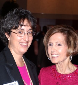 From left: Sally Rudney and Ambassador Connie Morella.