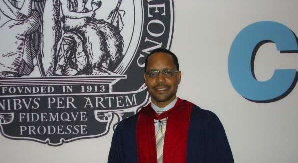 Dr. Harris upon being inducted as a fellow of the American College of Surgeons.