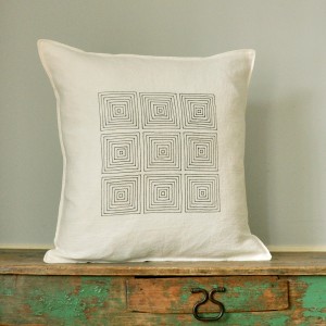 Screen Printed, hand sewn throw pillow covers