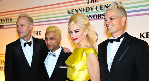 Gwen Stefani and the members of No Doubt. Kennedy Center Honors Red Carpet. Photo by Tony Powell.