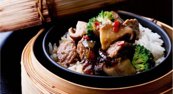 The Beef Shitake Rice Pot, part of the exclusive menu for the Chinese New Year.