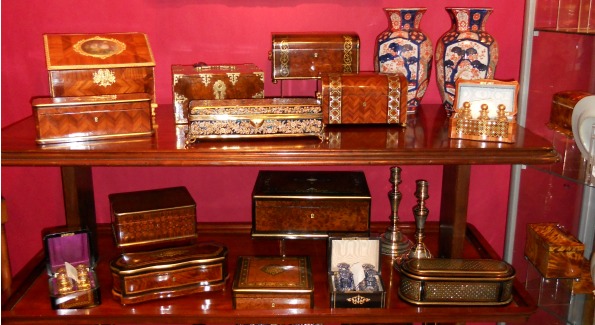 antique_lead Sallea Antiques holds the largest collection of antique boxes in the United States.