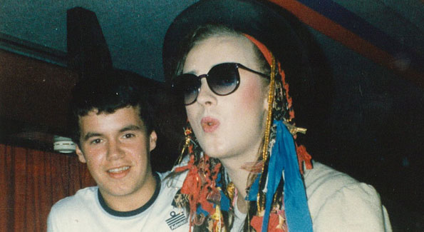 Boy George with a fan (Photo by TerryGeorge via Flickr)