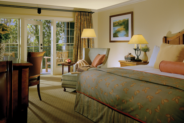 One of the resort's 57 well-appointed rooms. Photo courtesy of The Lodge at Woodloch.