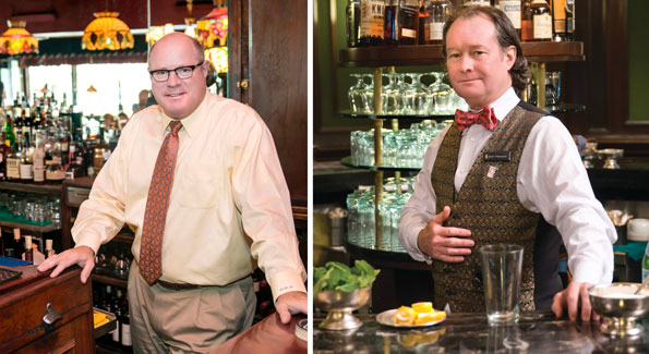 Billy Martin (left) and Jim Hewes are just two of Washington's veteran bartenders.