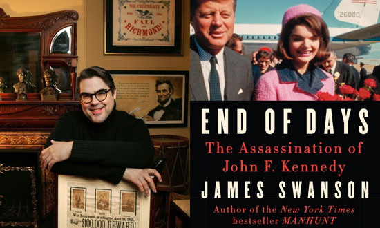 Author James Swanson and his new book 'End of Days: The Assassination of John F. Kennedy."