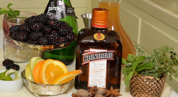 Ingredients including fresh berries, citrus, herbs and sparkling water allow you to mix up refreshing libations for your holiday cocktail party. Photo courtesy of Cointreau.