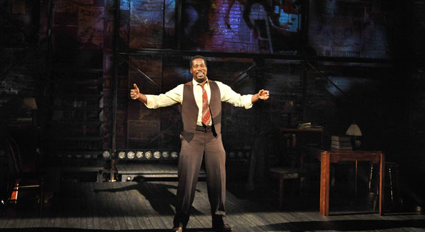 Daniel Beaty as Paul Robeson in Tectonic Theater Project’s The Tallest Tree in the Forest. (Photo by Don Ipock)