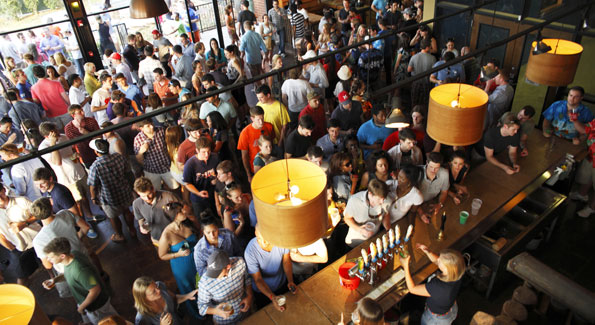 SweetWater's Tasting Room is a popular destination on the brewery tour. (Courtesy photo)