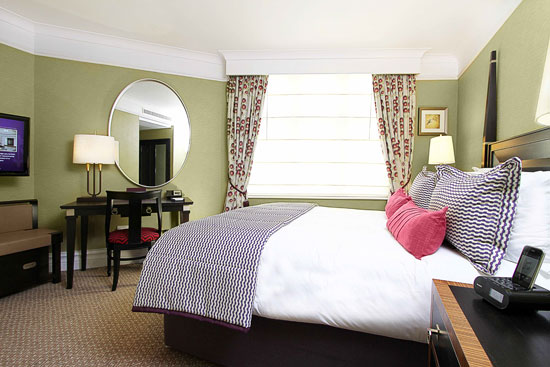 One of St. Ermin's many well-appointed rooms with a king-sized bed. (Courtesy photo)