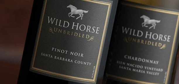 Wild Horse wines are perfect for springtime entertaining, like their Central Coast Pinot Noir. Photo courtesy Wild Horse Winery.