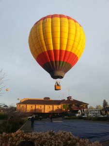 A hot air balloon ride over Yountville gives you a unique perspective. Photo courtesy of Kelly Magyarics.