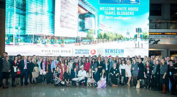 White House Travel Bloggers at the Newseum (Photo: Jack Conroy for Turkish Airlines) 