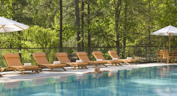 Lounging around the seasonal pool is a great way to spend the afternoon. Photo courtesy of The Umstead.