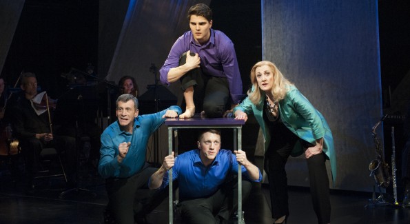 Clockwise from the left: Bobby Smith, Austin Colby,Donna Migliaccio and Paul Scanlan in Simply Sondheim at Signature Theatre. (Photo by Margot Schulman)