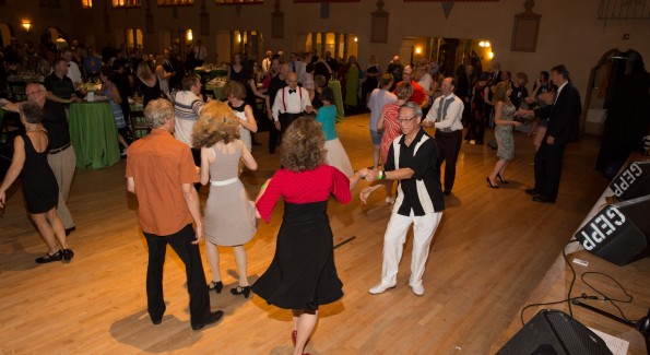 The evening included two live bands and dancing in the historic Spanish Ballroom and the Bumper Car Pavilion.