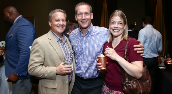 Anthony Burchard, Chad and Karin Fleschner (Photo by Tony Powell)