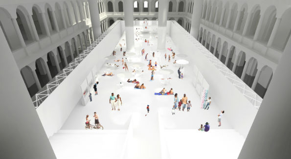Rendering of THE BEACH at the National Building Museum (Courtesy Photo)