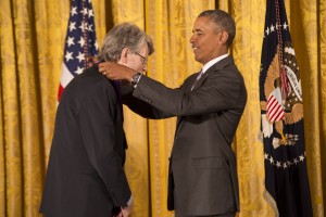 Famed author Steven King was among the 2014 National Medal of Arts Recipients at The White House.