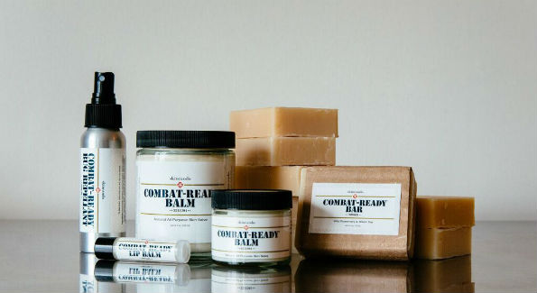 SKINCANDO's popular "Combat-Ready" products (Photo by Brittany Cummings Photography) 