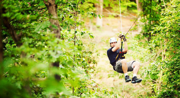Take your dad ziplining at Salamander Resort! (Photo Courtesy of Salamander Resort & Spa) 
