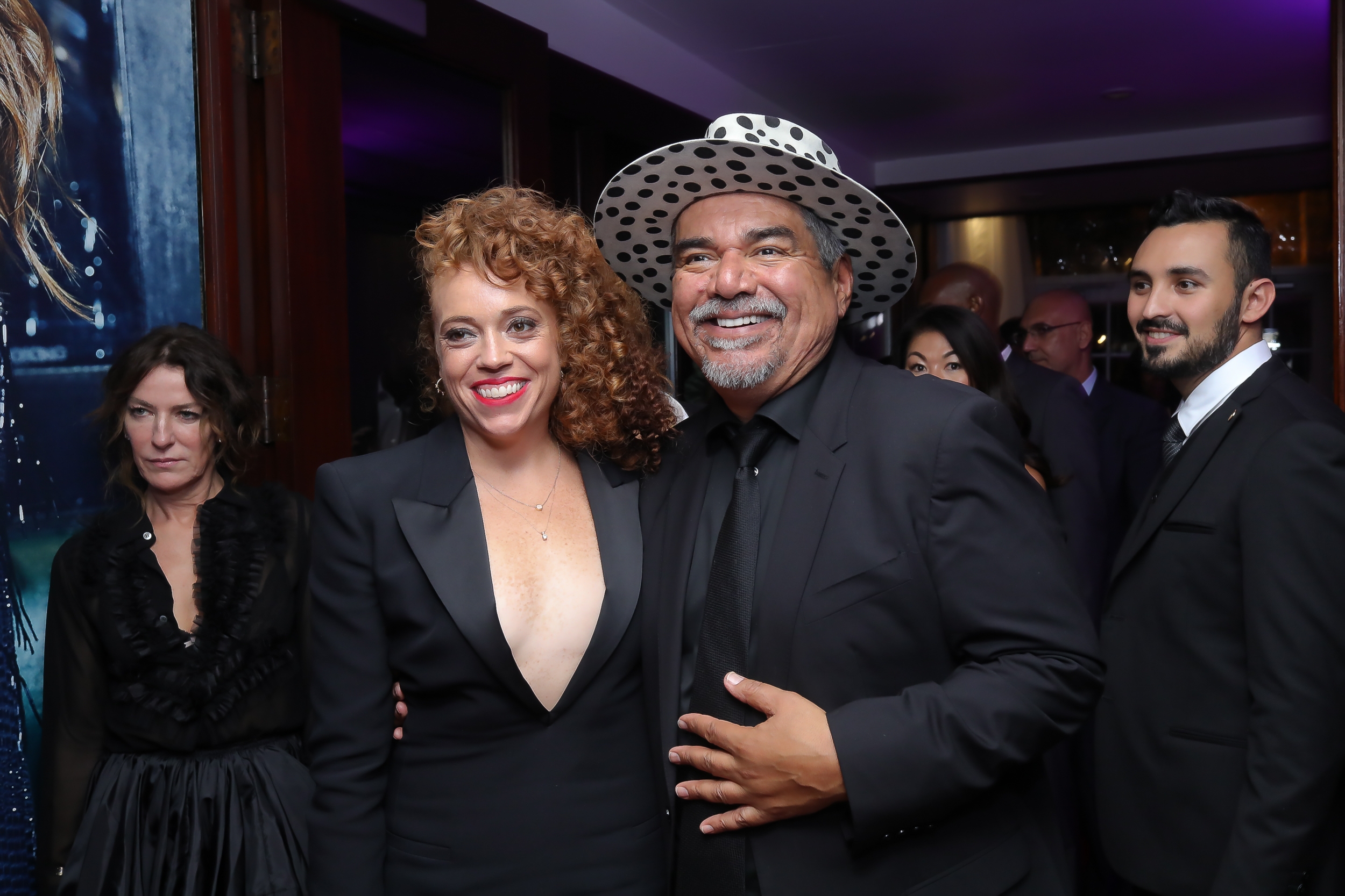 Michelle Wolf and George Lopez