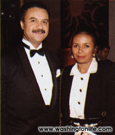 Ron and Alma Brown at the United Negro College Fund Ball, 1993