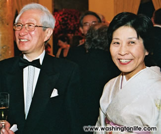 Japanese Ambassador Ryozo Kato and wife Hanayo at the Opera Ball, 2004