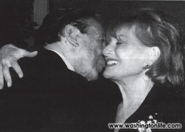 Mike Wallace and Barbara Walters at the J.W. Marriott, 2000