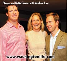 Steven and Katie Gewirz with Andrew Law