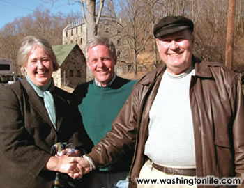 Georgia Herbert, attorney for the Piedmont Environmental Council, Mike Morency, Piedmont Environmental Council board member, and Willard Scott