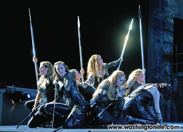 Valkyries surging in the Washington National Opera