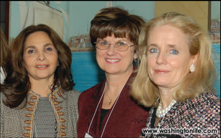 Samia Farouki, Rev. Kathi Card and Debbie Dingell